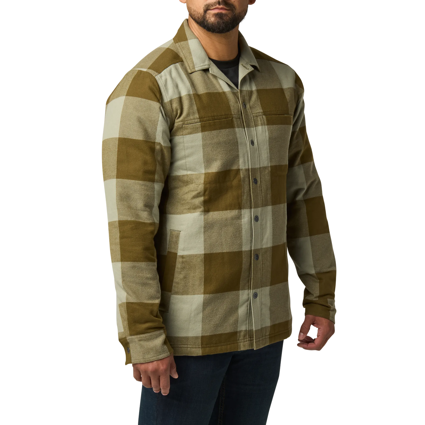 Seth Shirt Jacket – Field Green Check