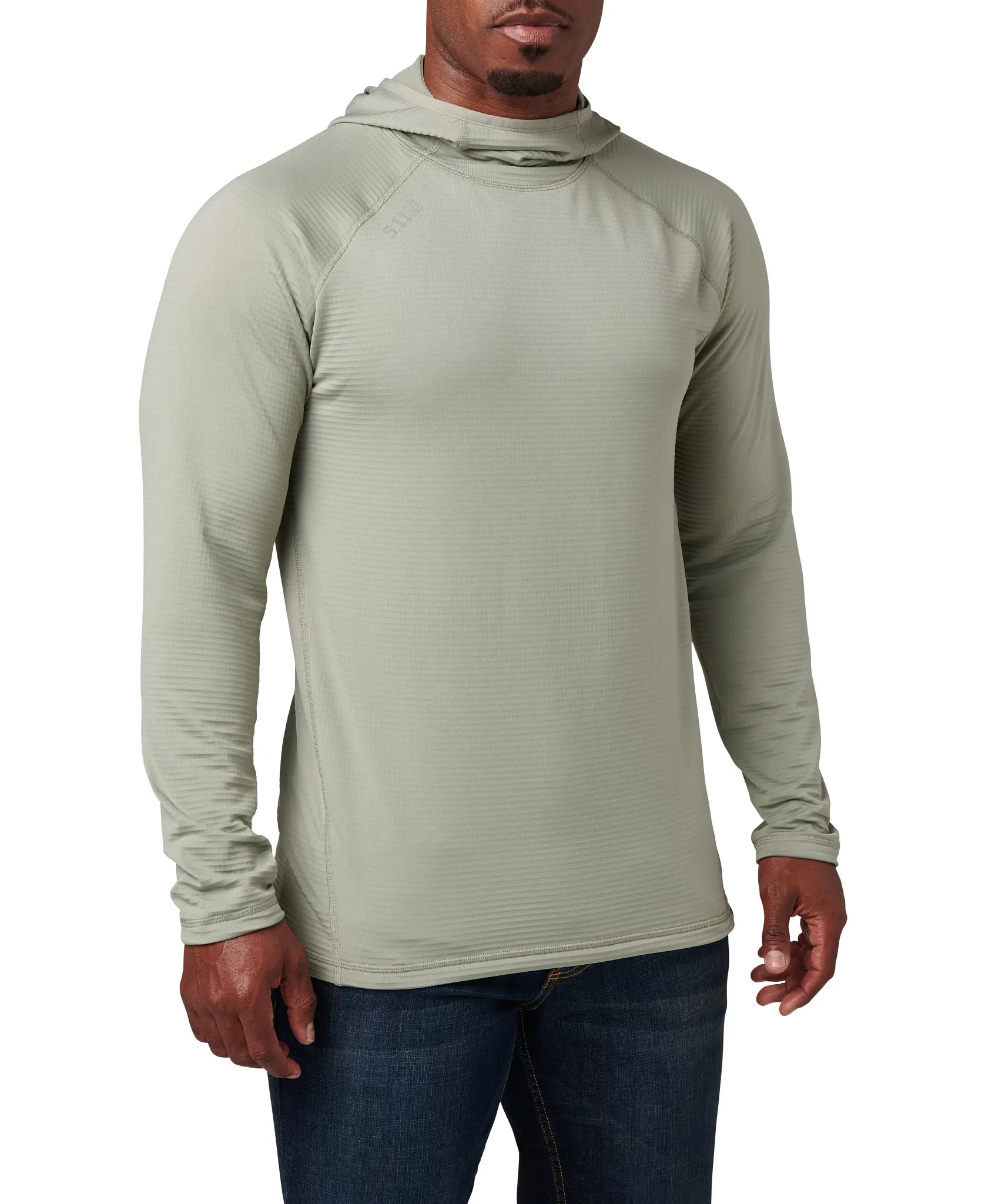 Stratos Long Sleeve Hoodie – Shadow Green