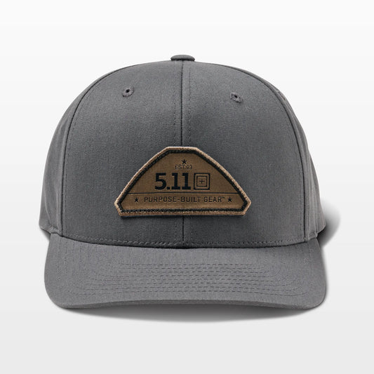 PBG Crest Snapback Hat – Charcoal