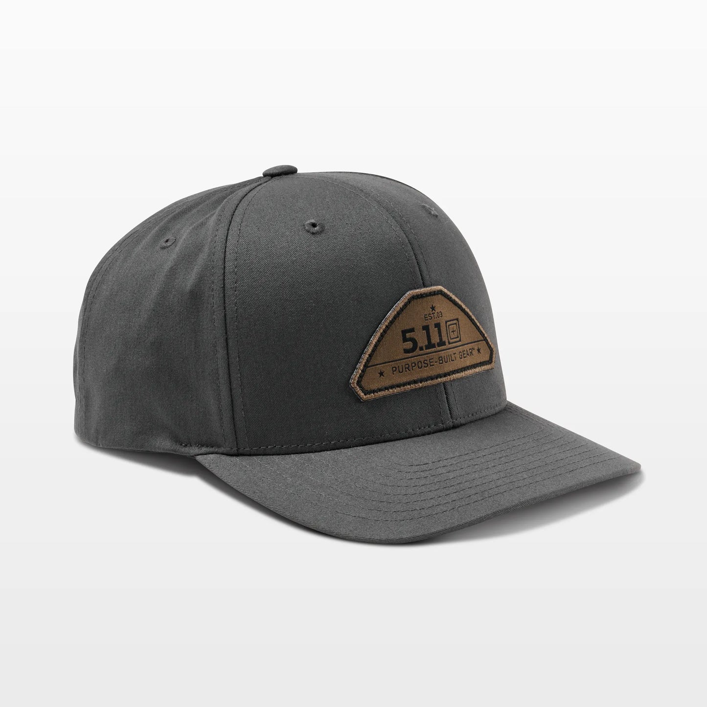 PBG Crest Snapback Hat – Charcoal