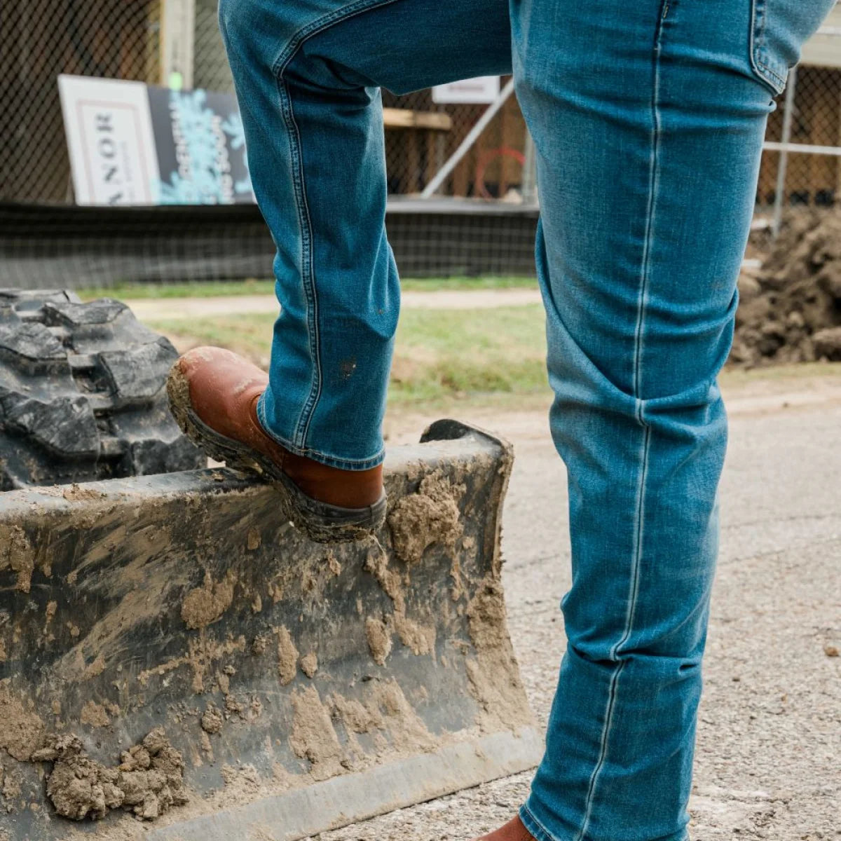 Steel Blue Heeler Men's 10 inch Steel Toe Electrical Hazard Work Wellington