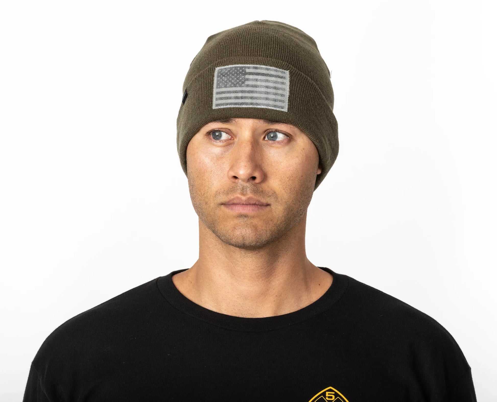 Cuffed Flag Bearer Beanie – Ranger Green