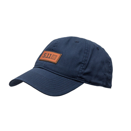 Leather Box Logo Cap – Pacific Navy