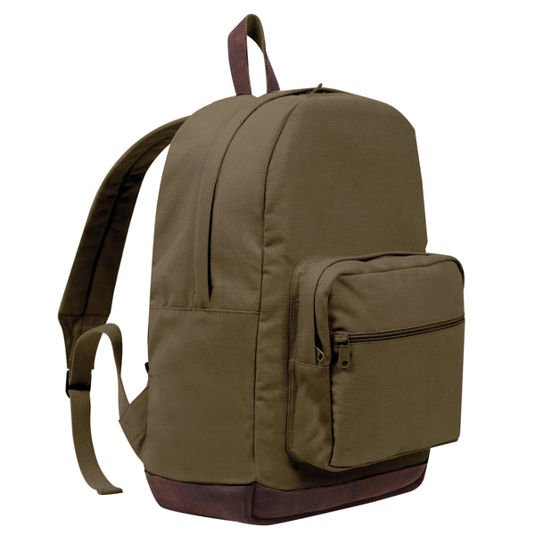 Rothco Vintage Canvas Teardrop Backpack With Leather Accents