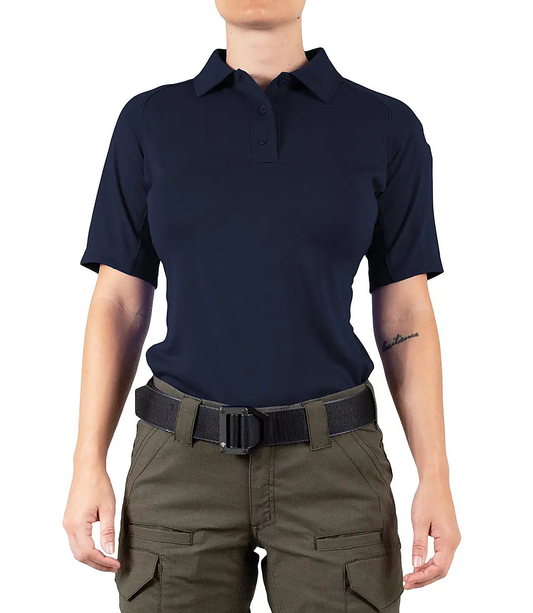 First Tactical Womens Performance Short Sleeve Polo - Midnight Navy - alternate view