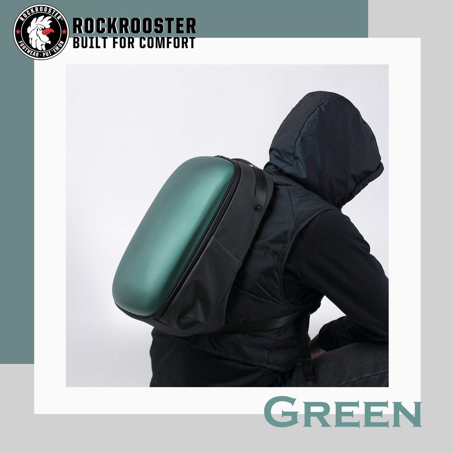 ROCKROOSTER ARCH Travel Backpack, Hard Shell Laptop Bag for Men and Women, College Backpack Anti Theft Waterproof Shaping…