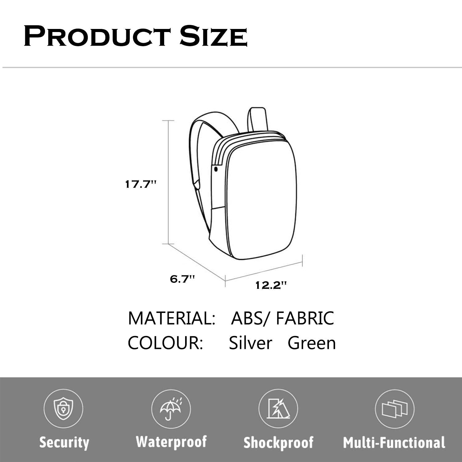 ROCKROOSTER ARCH Travel Backpack, Hard Shell Laptop Bag for Men and Women, College Backpack Anti Theft Waterproof Shaping…