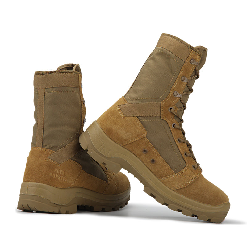 ROCKROOSTER M.G.D.B. 8 inch Tactical and Law Enforcement Boots, Soft Toe, Breathable, AB5010 AR670-1 Standard