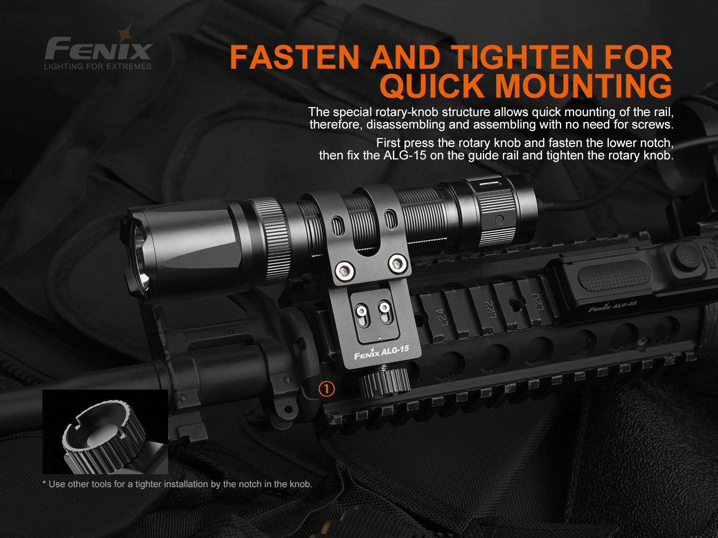 Fenix ALG-15 Picatinny Rail Mount