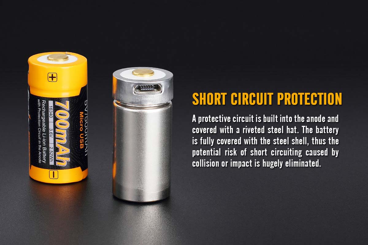 Fenix ARB-L16-700U Built-in USB Rechargeable Battery- DSICONTINUED