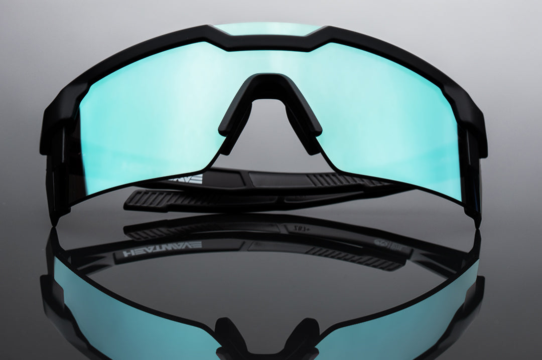 Heat Wave Visual Future Tech Black Frame Arctic Chrome sunglasses view 3