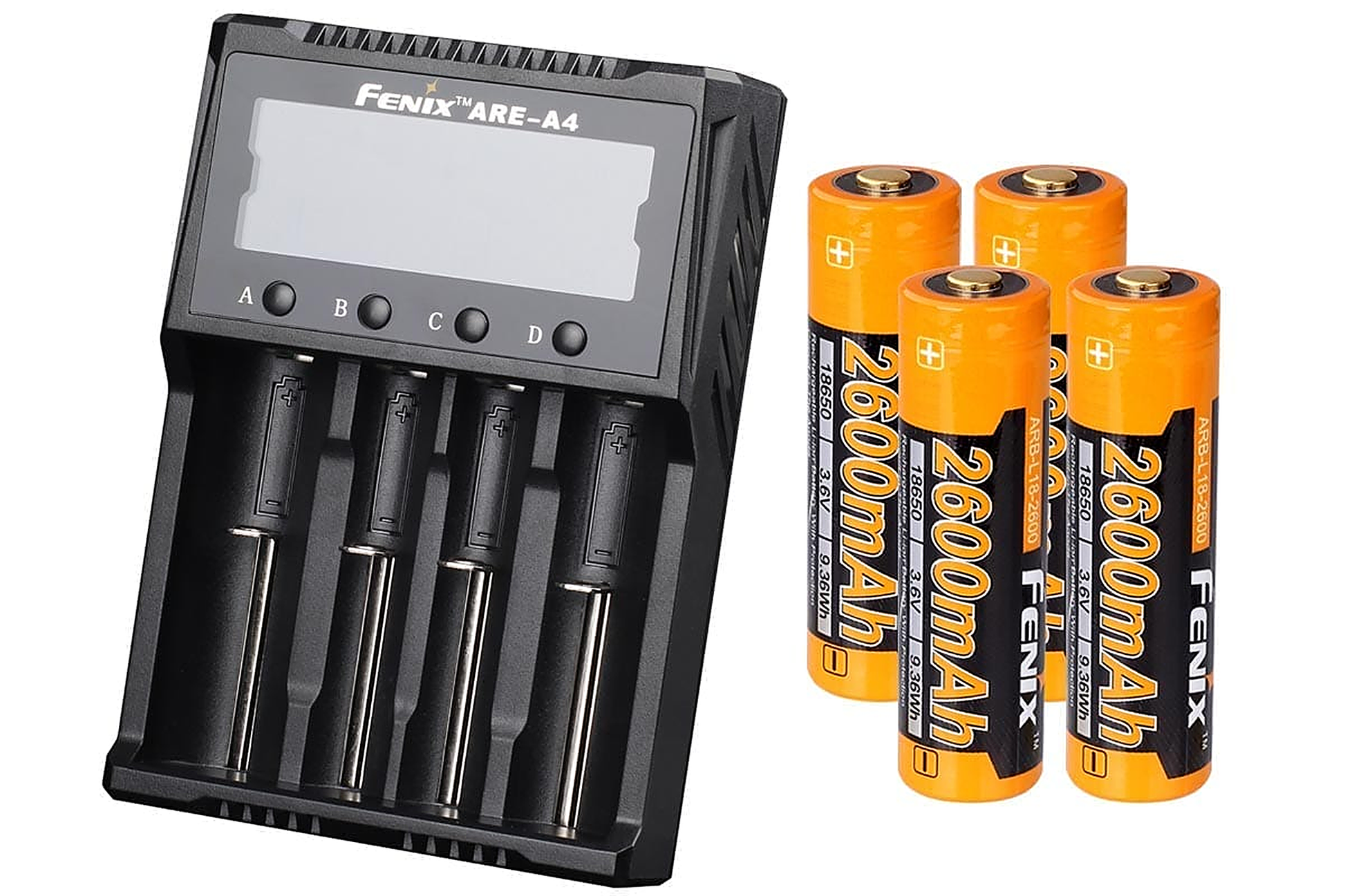 ARE-A4 Battery Charger and 2600 Battery Bundle