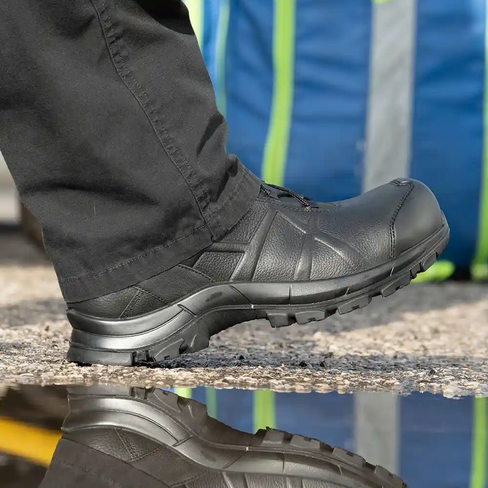 HAIX Black Eagle Safety 55 Mid Side Zip — Industrial Safety Boot