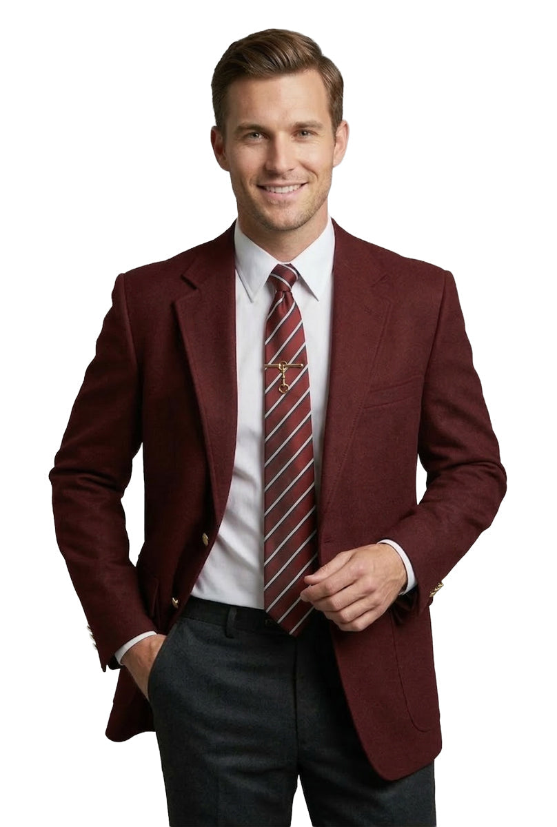 Men’s Polyester Single-Breasted Uniform Blazer