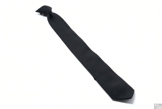 Black clip-on tie for Class A uniform - available in 14, 16, and 18 inch sizes