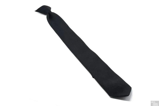 Black clip-on tie for Class A uniform - available in 14, 16, and 18 inch sizes