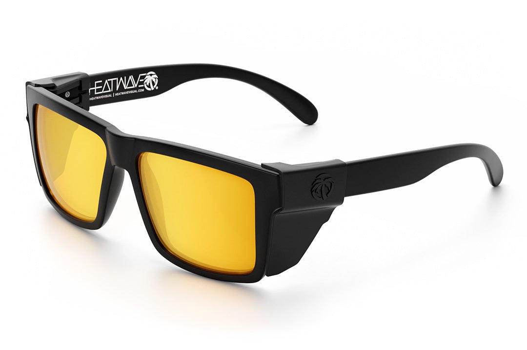 Heat Wave Visual VISE Black Frame Gold Lens sunglasses view 2