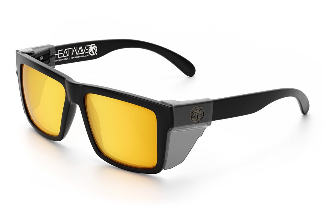 Heat Wave Visual VISE Black Frame Gold Lens sunglasses view 3