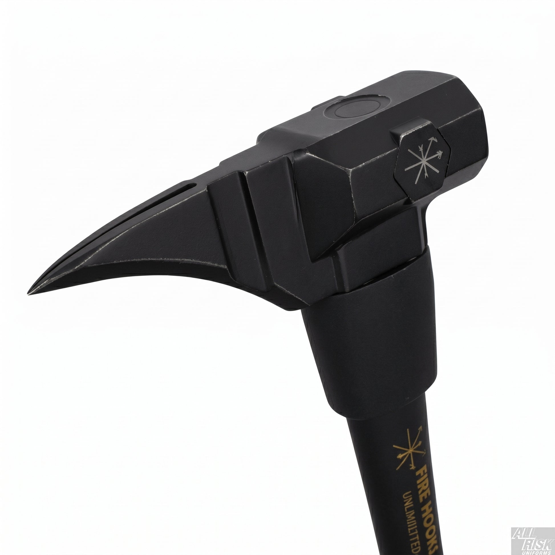 Black Maxx hybrid sledge maul tool head detail - close-up showing forged steel construction with dual striking surfaces