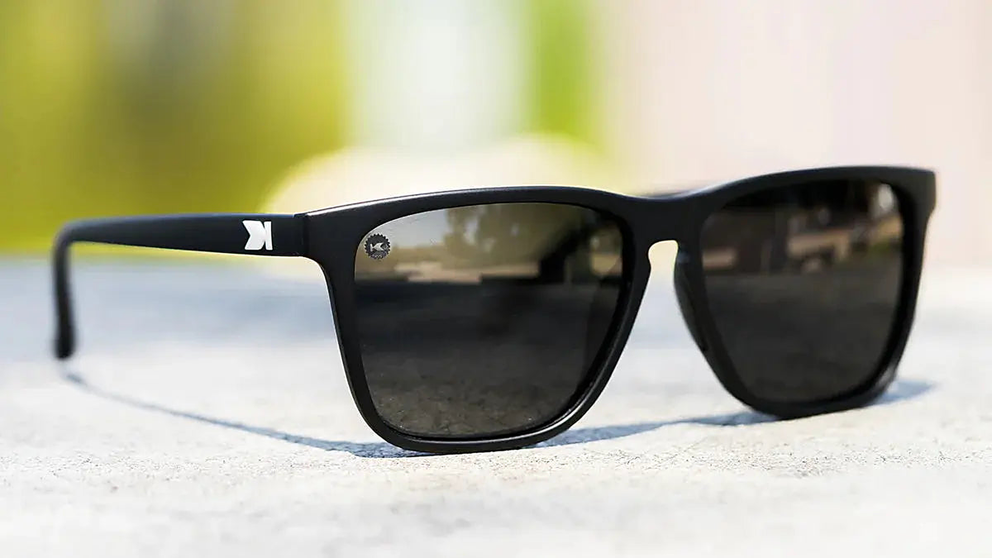 Black / Smoke Fast Lanes Sport - Knockaround Sunglasses - detail view
