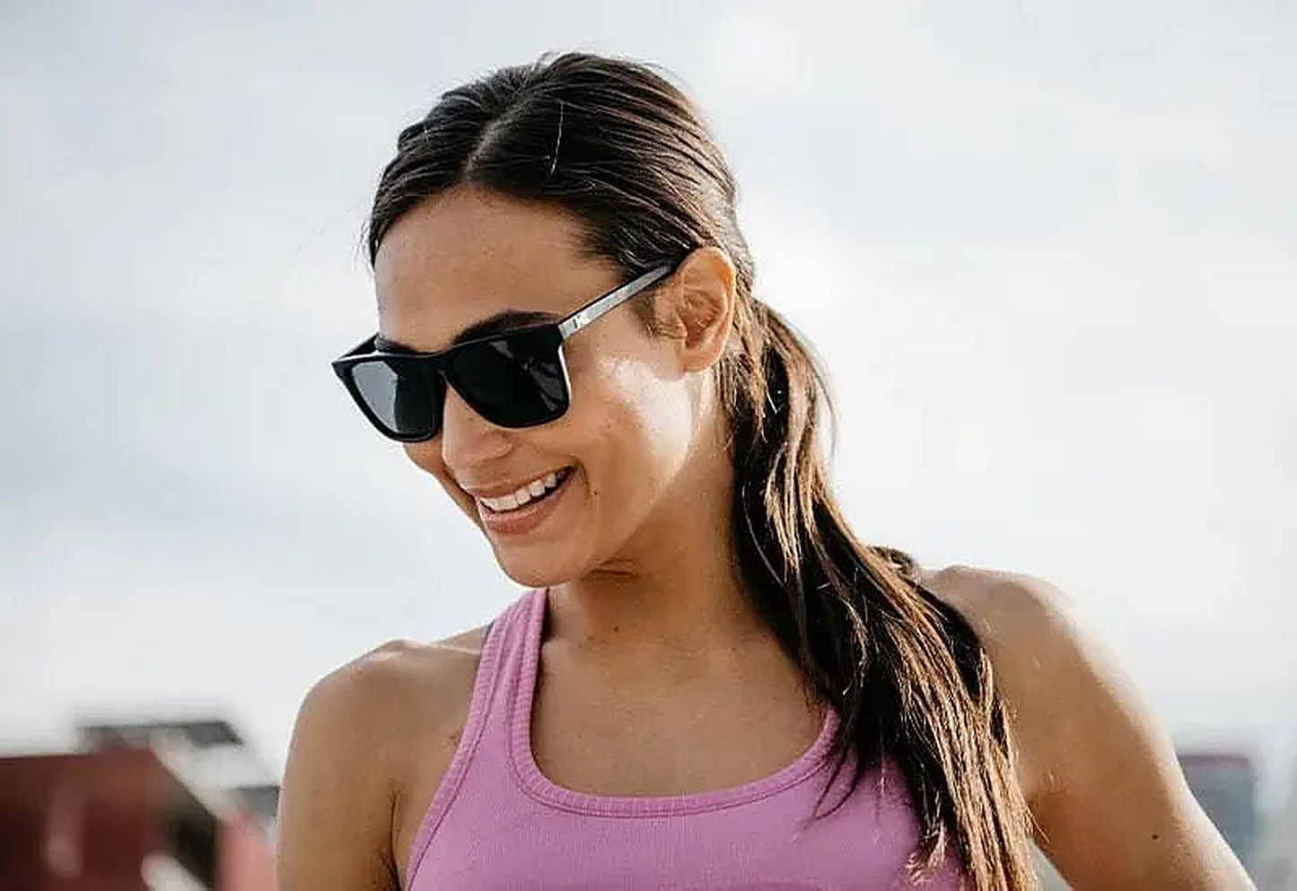 Black / Smoke Fast Lanes Sport - Knockaround Sunglasses - close-up detail
