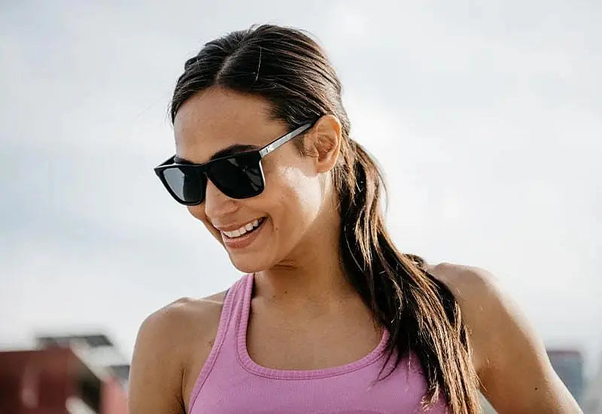Black / Smoke Fast Lanes Sport - Knockaround Sunglasses - close-up detail