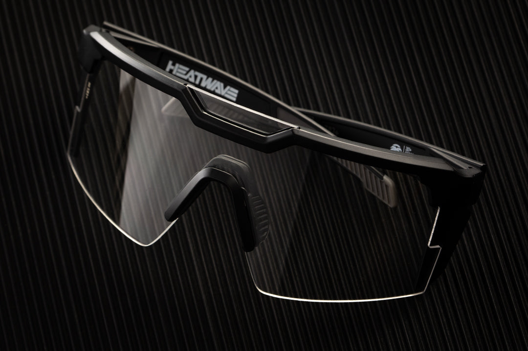 Heat Wave Visual Future Tech Black Frame Clear Lens sunglasses view 4