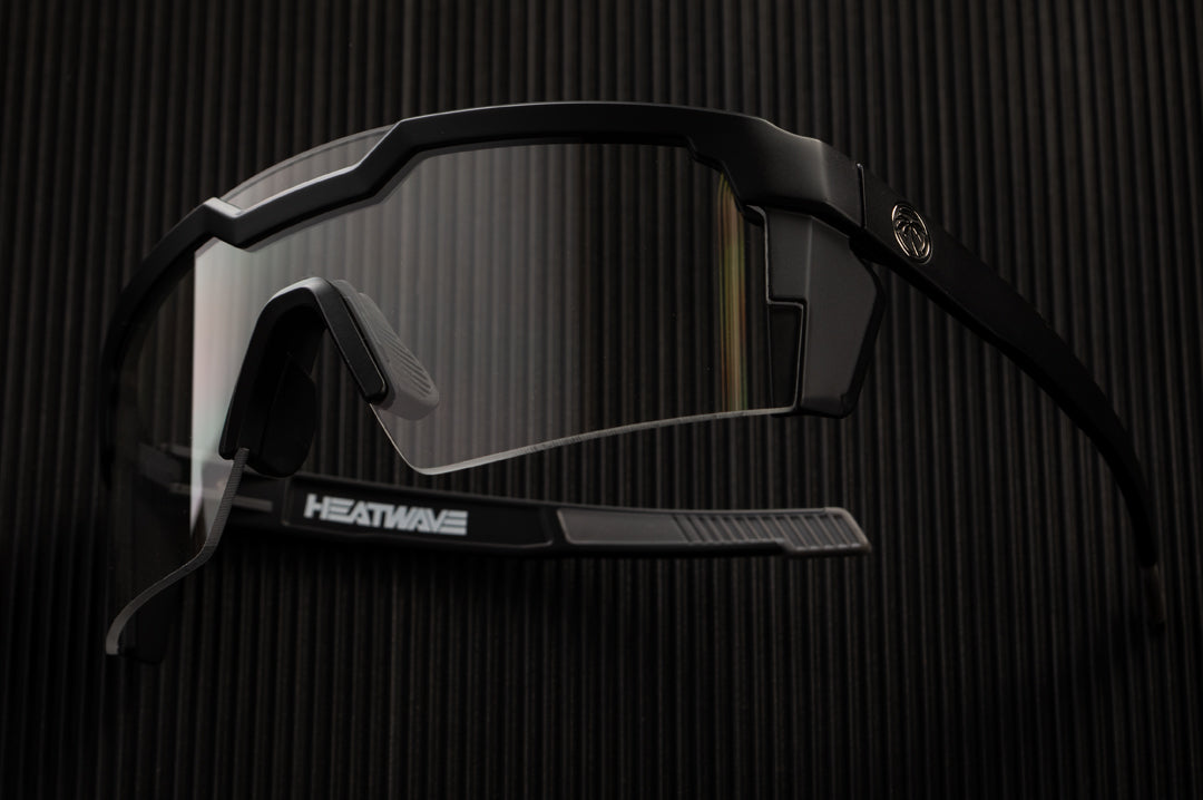 Heat Wave Visual Future Tech Black Frame Clear Lens sunglasses view 3