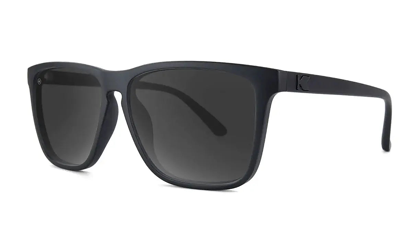 Black on Black Fast Lanes - Knockaround Sunglasses - back view
