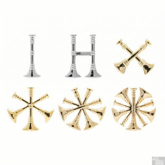 Hero's Pride Collar Brass - brass insignia