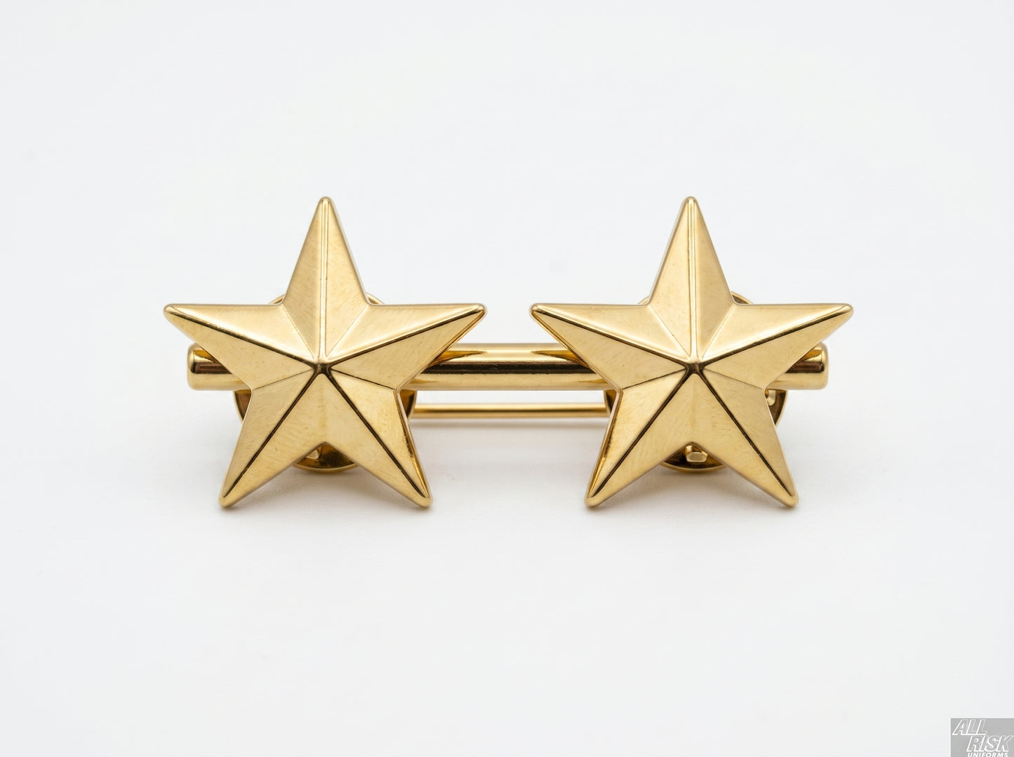 CAL FIRE Blackinton Two Gold Stars Collar Brass