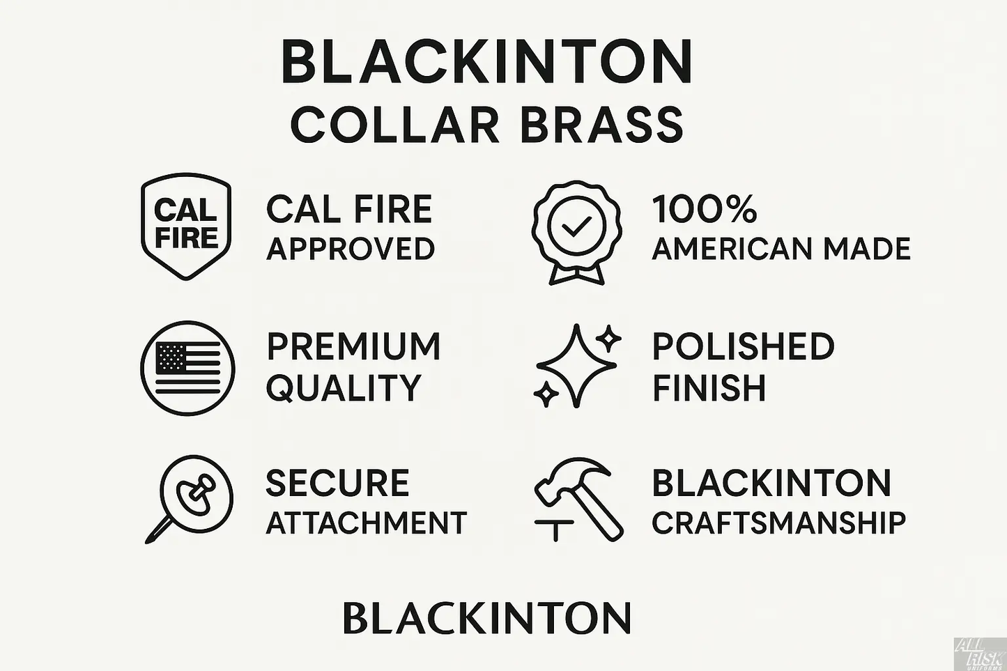 Blackinton Collar Brass Features