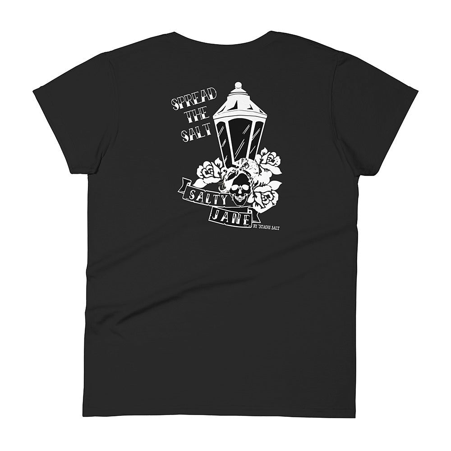 Stache Salt Bringing Light into the Darkness Ladies Salty Jane t-shirt
