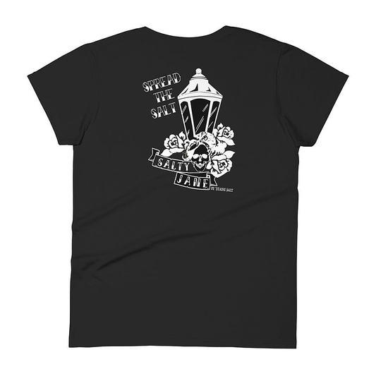 Stache Salt Bringing Light into the Darkness Ladies Salty Jane t-shirt