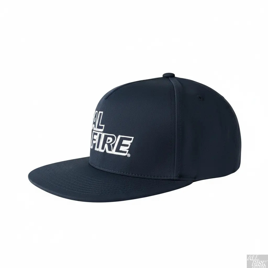 CAL FIRE Bucket Brigade Hat White Text - Side Profile Wide Brim