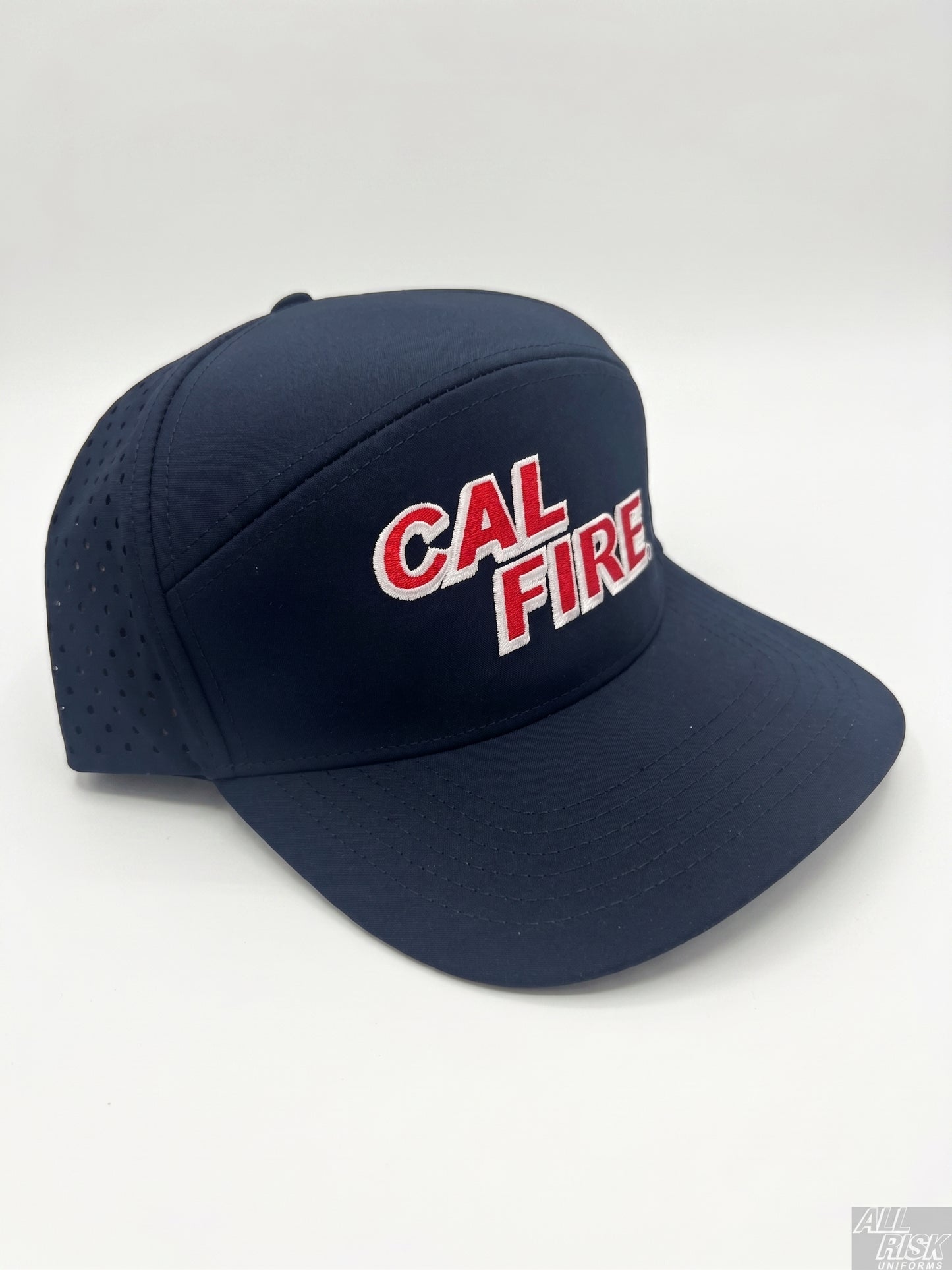 CAL FIRE athletic hat back view showing adjustable closure and construction details