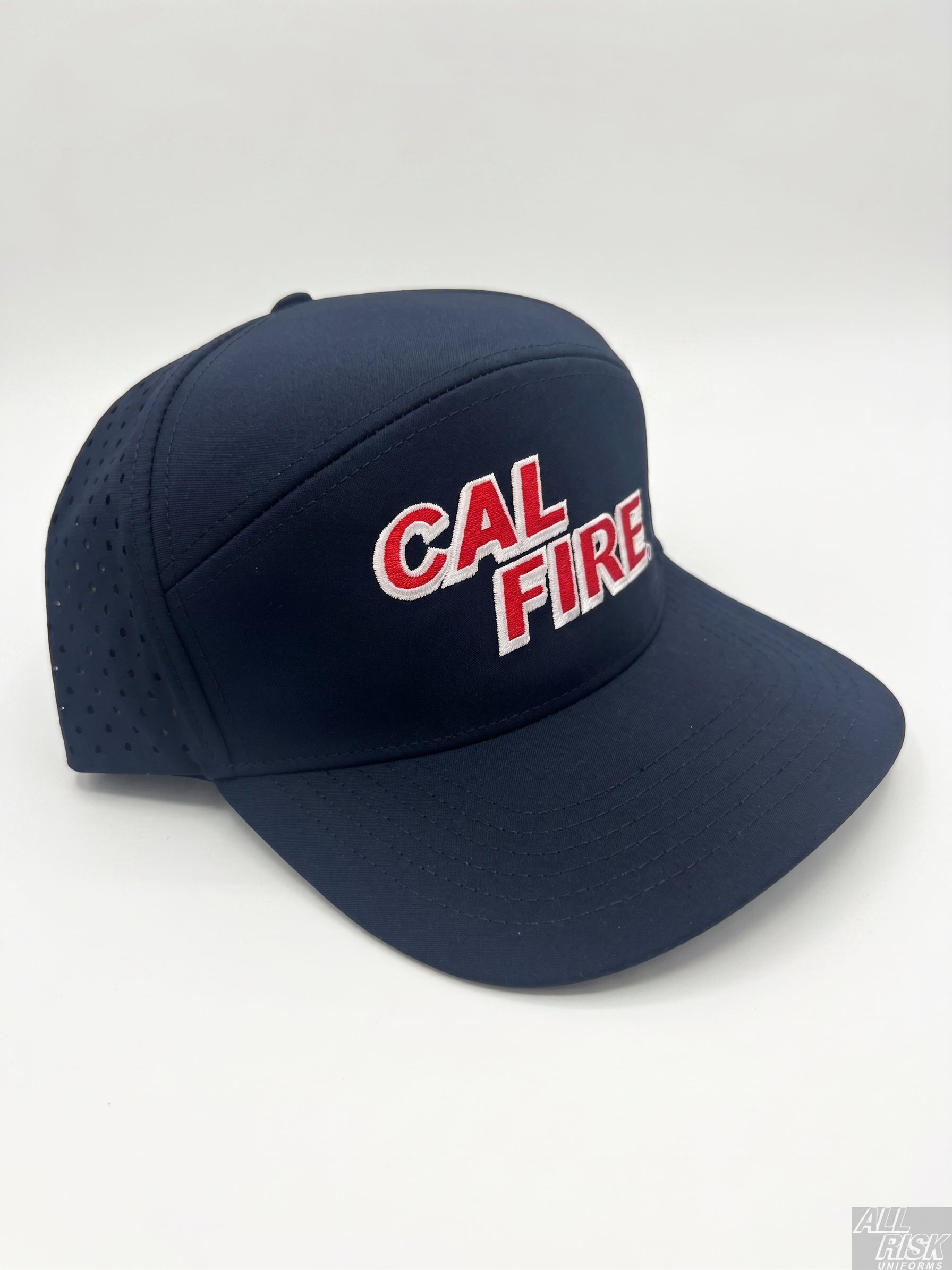 CAL FIRE athletic hat back view showing adjustable closure and construction details