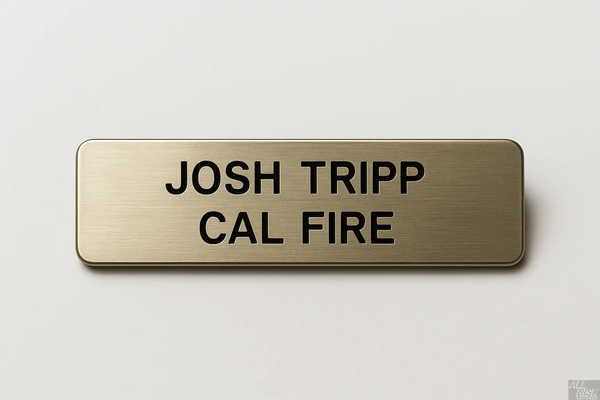 CAL FIRE Nametag - Professional Uniform Accessory – ALL RISK Uniforms