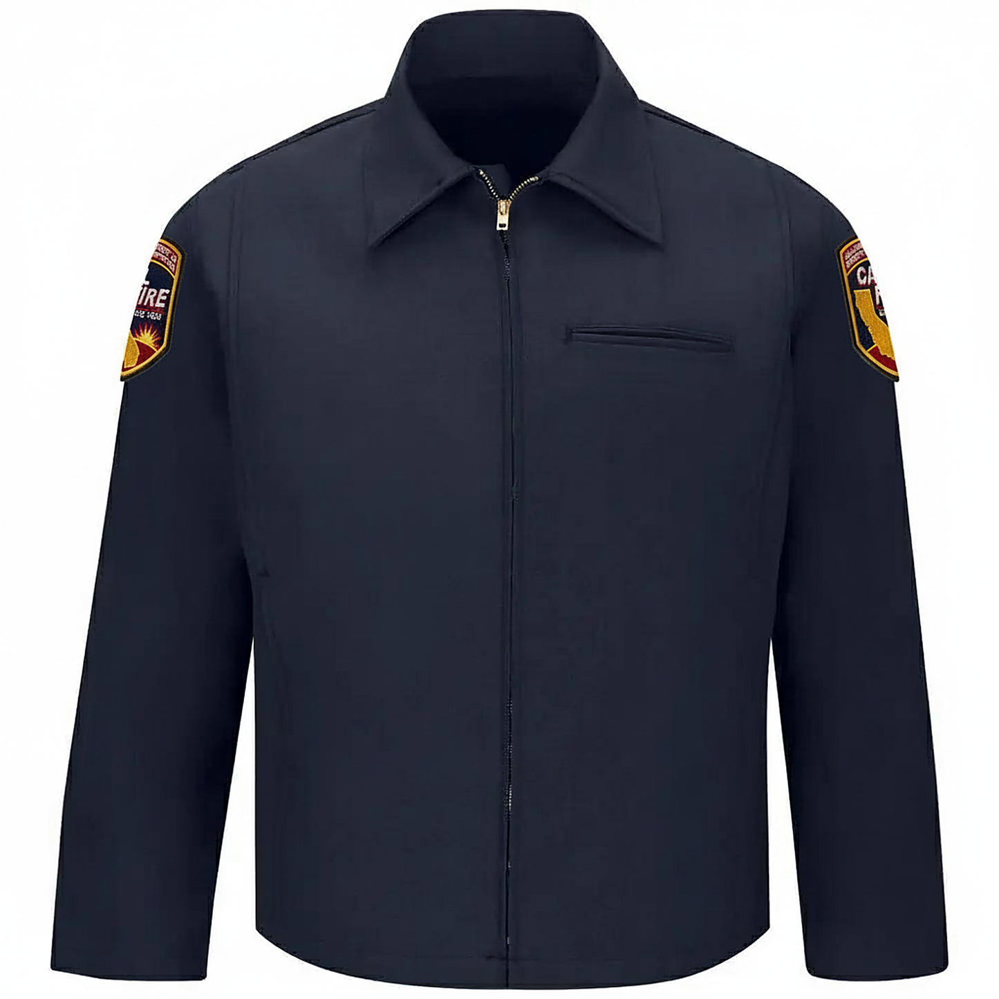 Front view with correct CAL FIRE patches