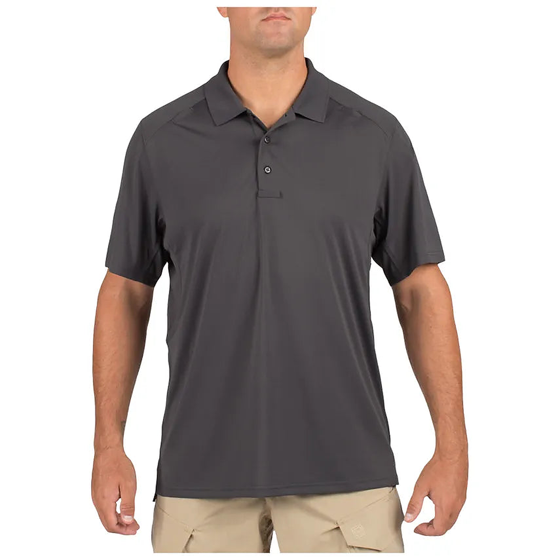 COS 5.11 Mens Helios Polo Short Sleeve - Charcoal Grey - alternate view