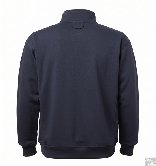 Back view of 5.11 job shirt showing no-roll collar, locker loop, and side seam handwarmer pocket