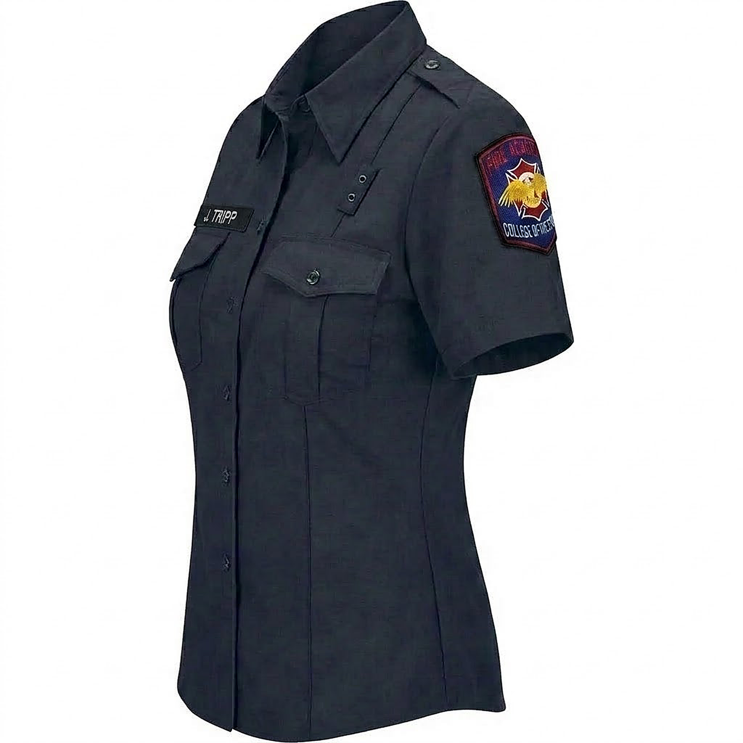 COS Fire Academy WorkRite Women's Short Sleeve Nomex Shirt - detail view