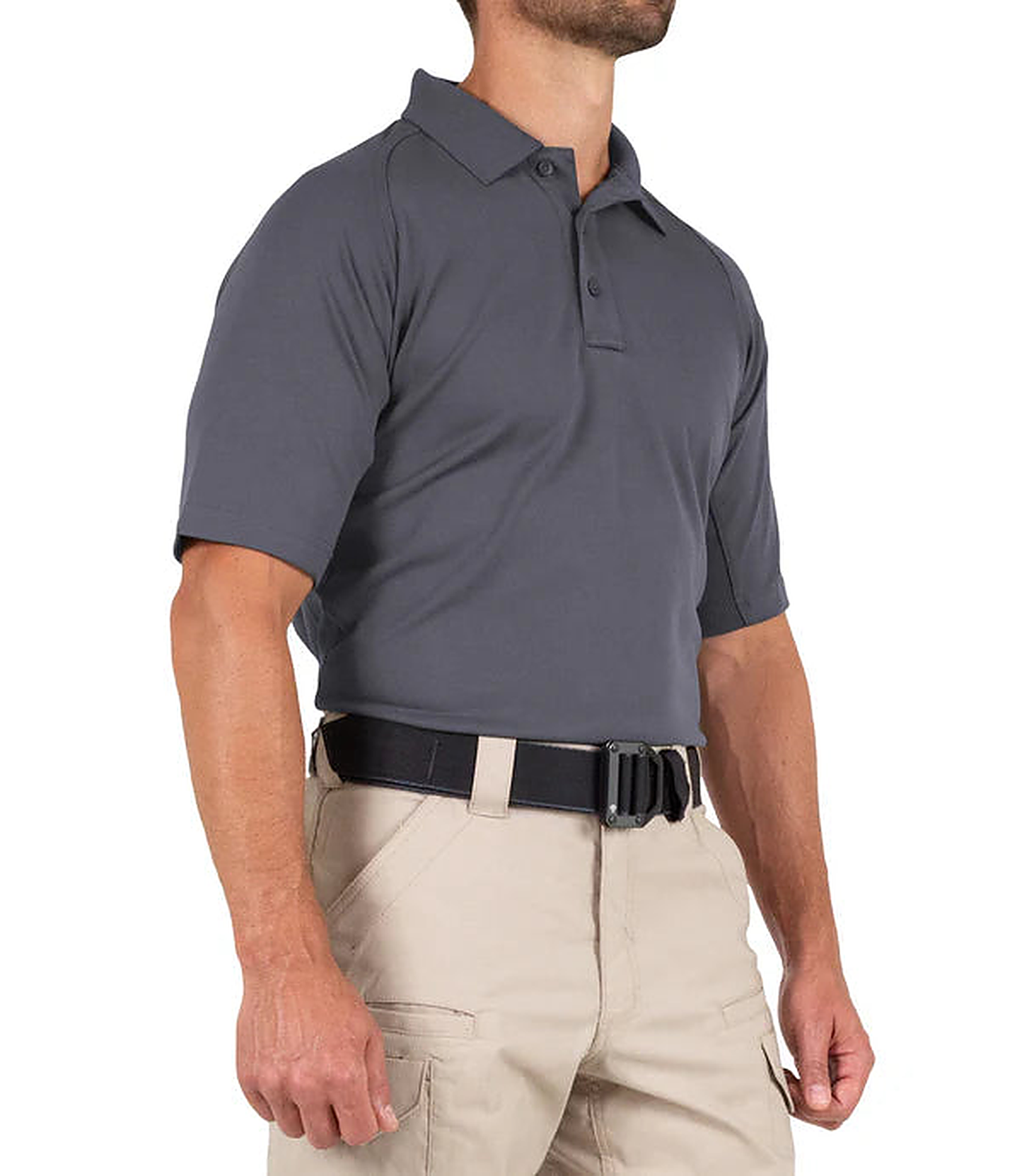 First Tactical Mens Short Sleeve Polo - Asphalt - alternate view