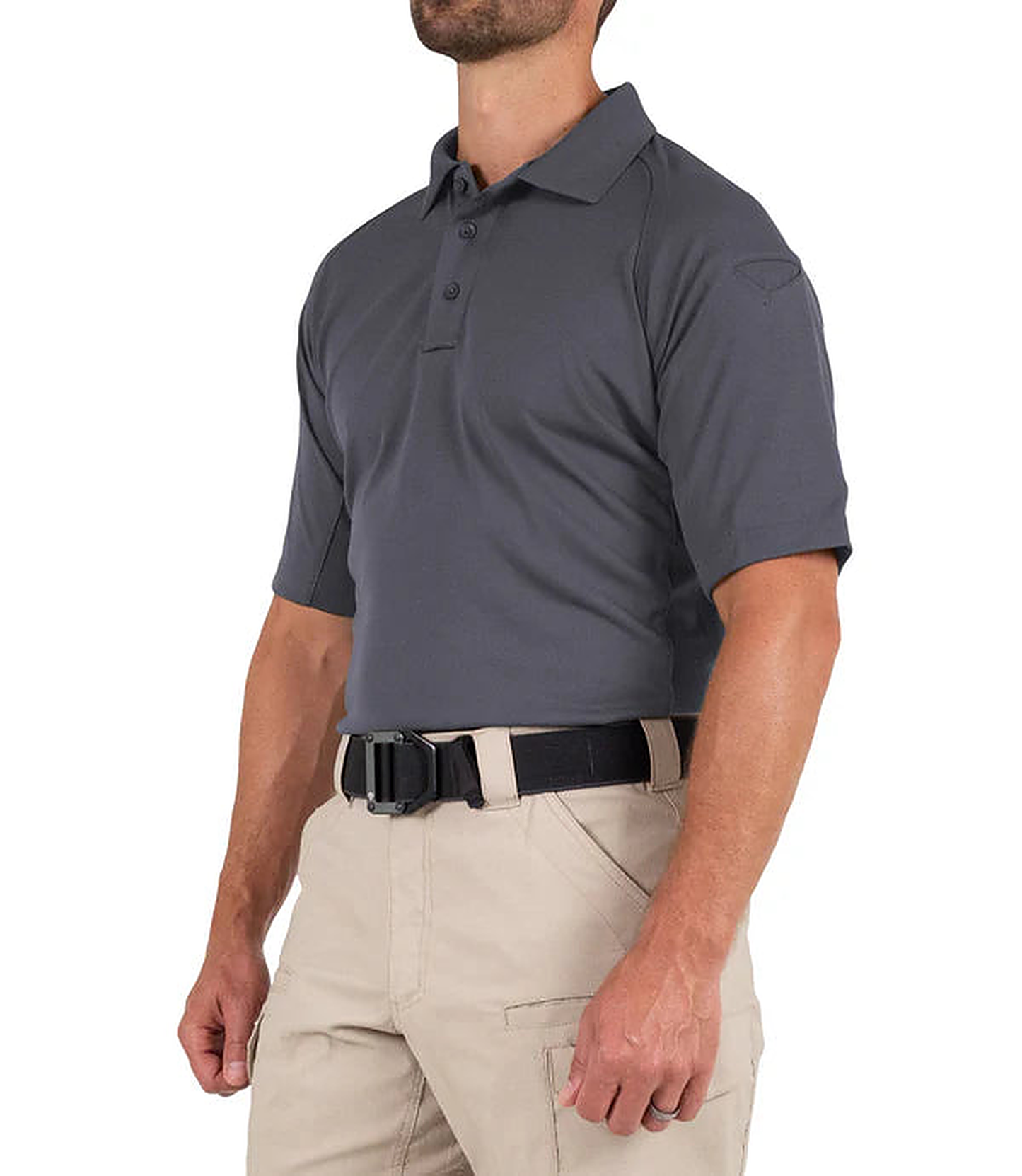 First Tactical Mens Short Sleeve Polo - Asphalt - additional view