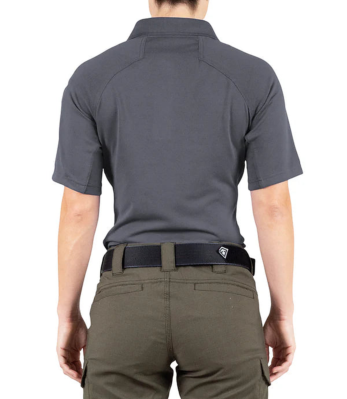 COS Womens Performance Short Sleeve Polo - close-up detail