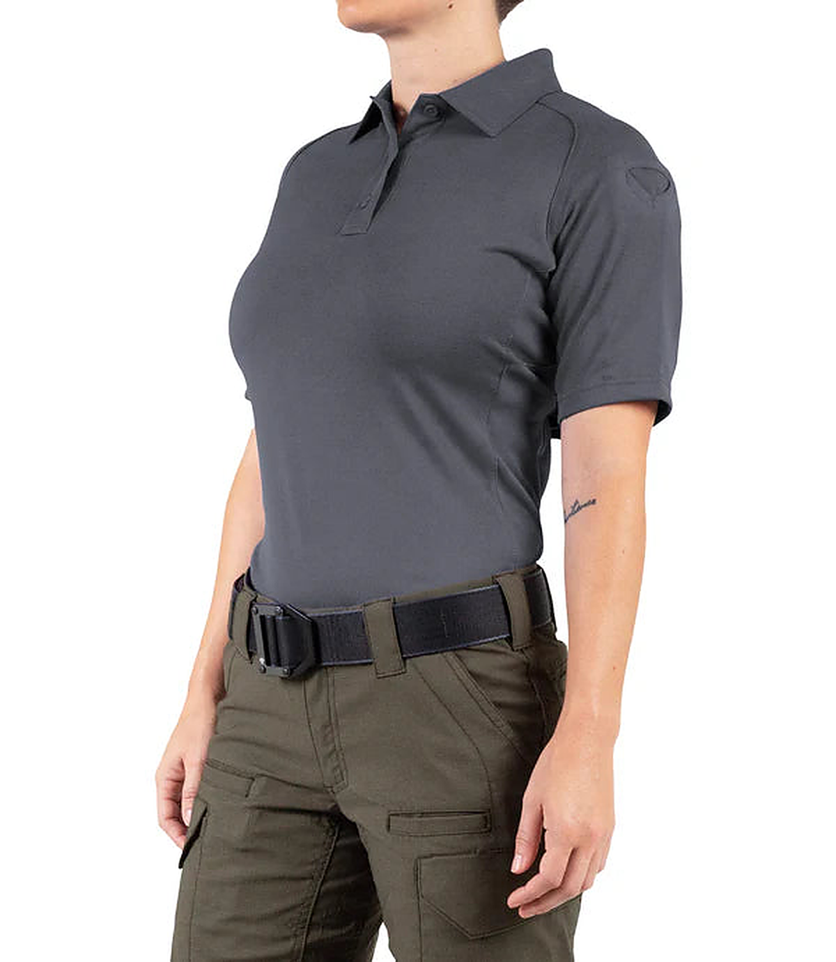 COS Womens Performance Short Sleeve Polo - back view