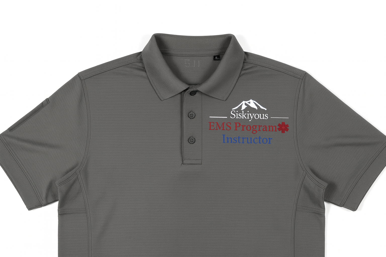 COS 5.11 Mens Helios Polo Short Sleeve - Charcoal Grey - alternate view