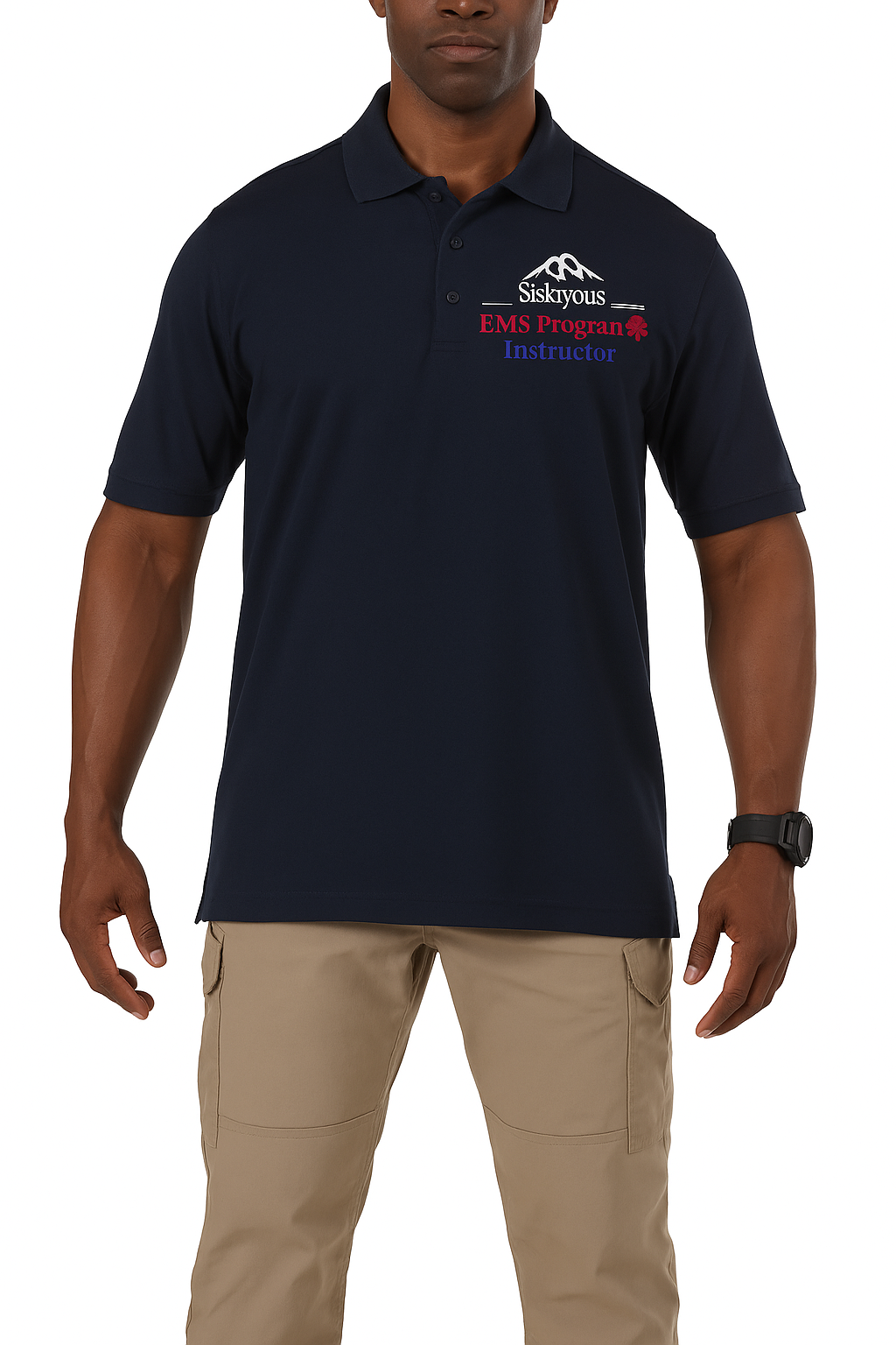 COS 5.11 Utility Polo Short Sleeve - Midnight Navy - side view