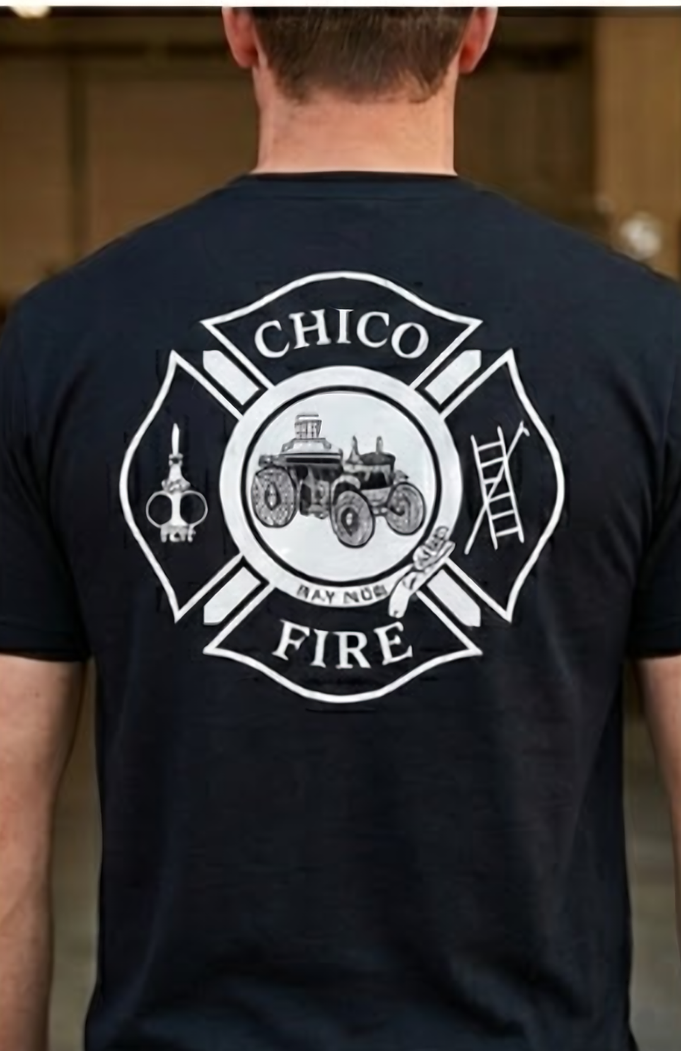 Chico Fire First Tactical Premium Cotton Short Sleeve Shirt - back view