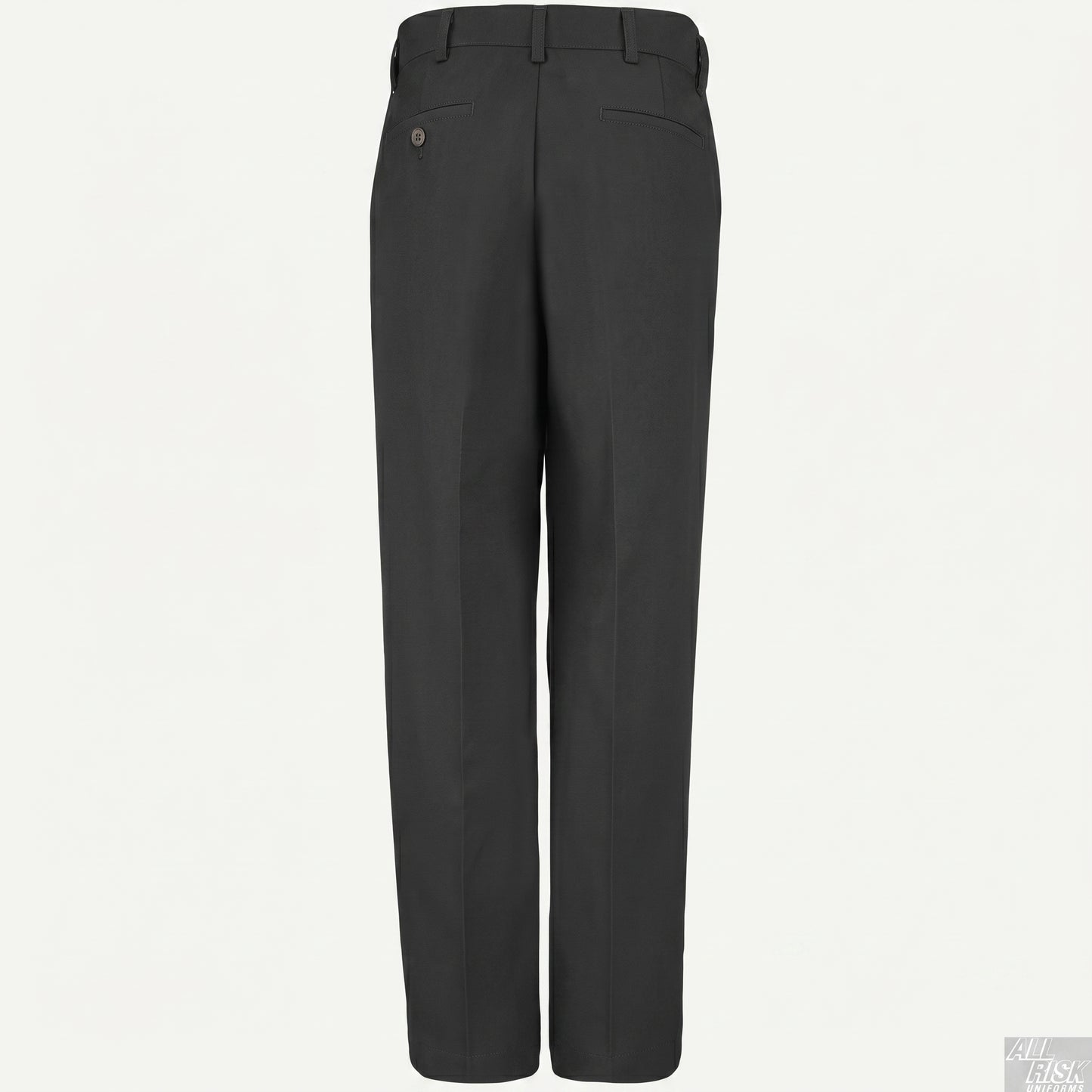 CAL FIRE Class A trousers Policy 1500 compliant black dress pants with sharp crease laid flat